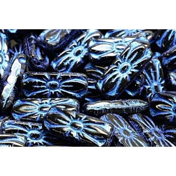 Korálek Obdélníkové květinové korálky 3637 (20x8 mm)