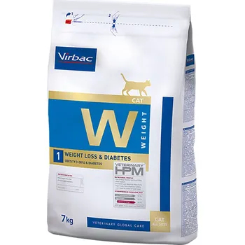 Krmivo pro kočku 7kg Virbac Veterinary HPM Cat Weight Loss & Diabetes W1