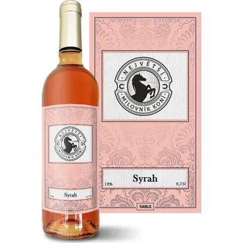 Víno Sablio Růžové víno Největší milovník koní: 0,75 l
