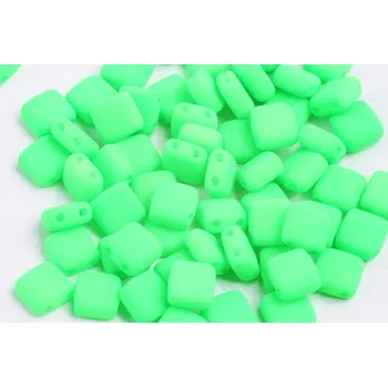 Korálek Dvoudírkové čtverečky č. 74 (6x6 mm)