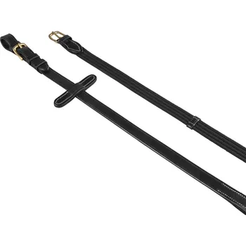 Udidlo pro koně EQUESTRO Otěže Lionel Equestro, různé délky, černé FULL