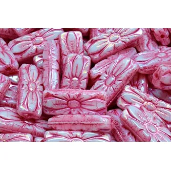 Korálek Obdélníkové květinové korálky 3618 (20x8 mm)
