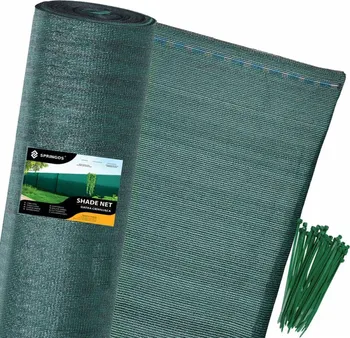 zahradní zástěna Springos Stínící tkanina zelená 140 g/m2