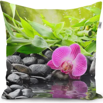 Polštář Sablio Polštář Růžová orchidej - 40x40 cm