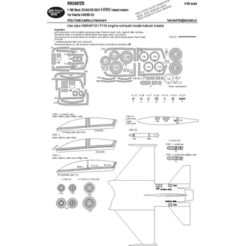 Plastikový model New Ware 1/48 Mask F-16D Block 30/40/50 USAF EXPERT (KIN)