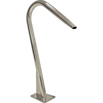 Chrlič Residencial z leštěné nerezové oceli AISI 304 - plochá výtoková trubice