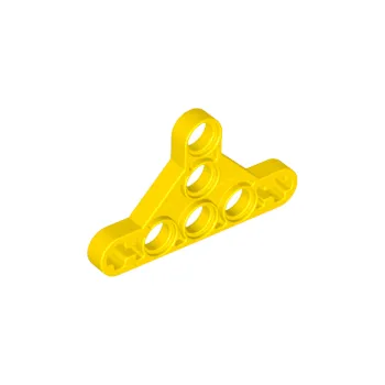 Dětské zboží 99773 Yellow Technic, Liftarm, Modified Triangle Thin 3 x 5 (Žluté zvedací rameno Technic, modifikovaný trojúhelník 3 x 5)