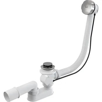 ALCAPLAST Sifon vanový automat komplet, kov ALC-A55K-120