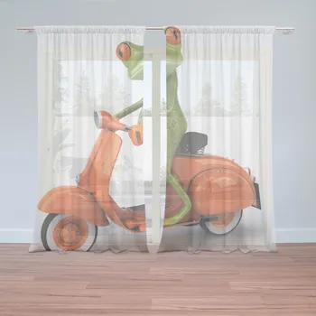 Záclona Sablio Záclony Žába na motorce: 2ks 150x250cm