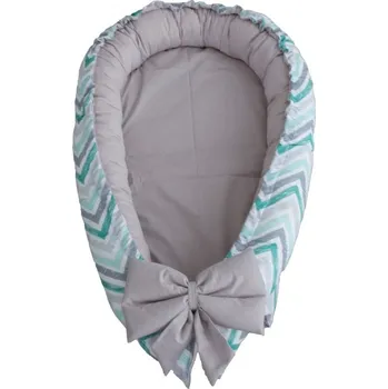 Zavinovačka Hnízdečko - Cikcak Mint Grey