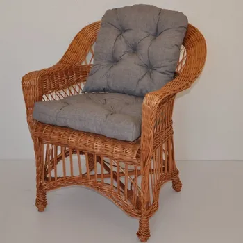 Křeslo Axin Trading1 Křeslo Weigier přírodní - polstr šedý melír