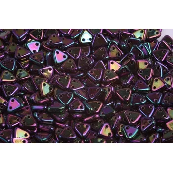 Korálek Dvoudírkový trojúhelník 6 mm č. 35