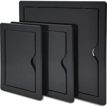 Revizní dvířka airRoxy Plastová revizní dvířka grafit černá PRDc 200x250 mm