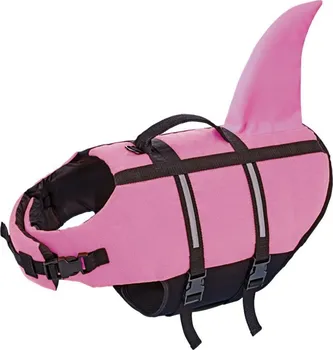 Obleček pro psa Nobby Plovací vesta pro psa žralok 45 cm růžová