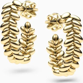 Náušnice Korbička Šperky Vavřínové náušnice 005 -bílé zlato/žluté zlato/červené zlato