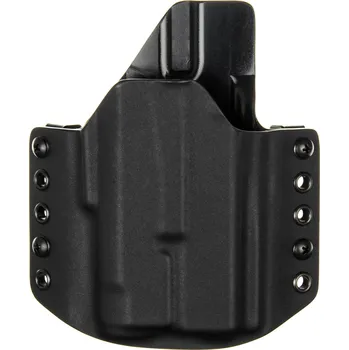 Příslušenství pro sportovní střelbu RH Holsters OWB - Glock 19 Gen5 - Glock 19X/45 + Inforce APLc - vnější kydexové pouzdro - poloviční sweatguard - černá/černá Pouzdro je pro: Levák