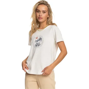 Dámské Tričko s krátkým rukávem ROXY OCEAN AFTER J TEES ERJZT05473-WBK0 – Bílá XL