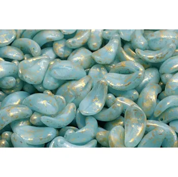 Korálek Korálky Zahnuté lístky č.3472 (7x13mm)