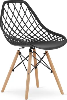 Jídelní židle Jídelní židle Roten 79 x 56,5 x 48,5 cm černá/přírodní