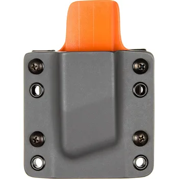 Příslušenství pro sportovní střelbu RH Holsters OWB - CZ 75 - vnější kydexové pouzdro na 1 zásobník - plný sweatguard - tmavě šedá/oranžová Umístění pouzdra: Pravý bok (levák)