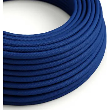 elektrický kabel creative cables Hedvábný textilní elektrický kabel, RM12 modrý Počet žil: 3x0.75