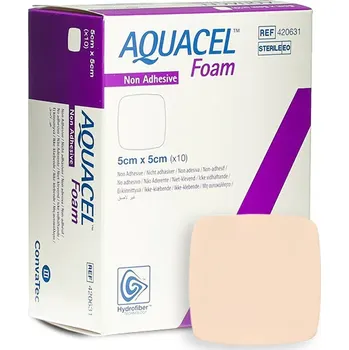 Krytí na ránu Aquacel Foam Neadhezivní pěnové krytí, 5 ks Rozměr: 15x15 cm