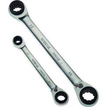 Klíč VIRAX Ráčnové klíče 4v1, 2ks