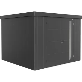 Zahradní domek Zahradní domek NEO 3C, tmavě šedá, dvoukřídlé dveře BH86011