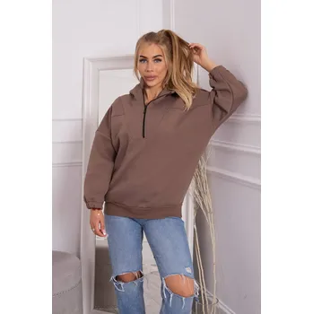 Dámská mikina Mikina s kapucí mocca UNI