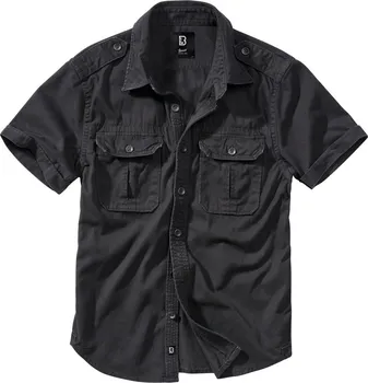 Pánská košile Brandit Vintage Shirt Shortsleeve černá 4XL