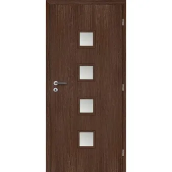 Interiérové dveře DOORNITE dveře vnitřní 60 cm QUADRA sklo