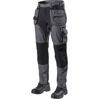 Pánské kalhoty LBRADOR SWEDEN Heavy šedé pánské pracovní kalhoty Premium 56