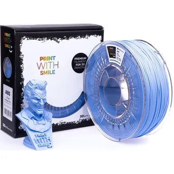 Filament Print with smile ABS - sky blue 1,75; 1 kg