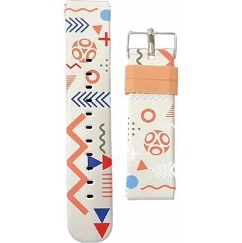 Řemínek na hodinky Náhradní řemínek pro TIK&TOK girls - bílá s grafikou