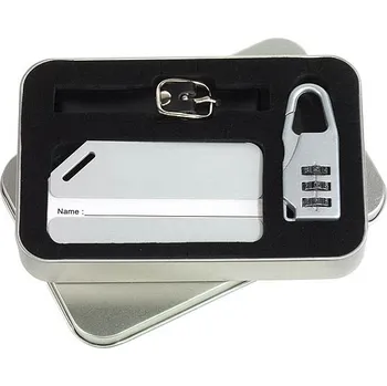 Příslušenství k zavazadlu Visačka na zavazadlo FAR AWAY, stříbrná