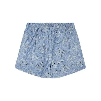 Dámská móda Guess Šortky z materiálu J3RD20 WF6Q0 Modrá Loose Fit 8Y