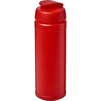 Láhev Sportovní láhev s vyklápěcím víčkem Baseline® Plus grip 750 ml, transparentní červená