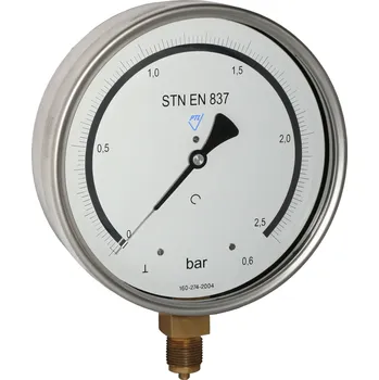 PREMATLAK, a.s. manometr 03402-E/MM160K/117/0,6 0/40MPa, G1/2" spodní přip., tř. 0,6%