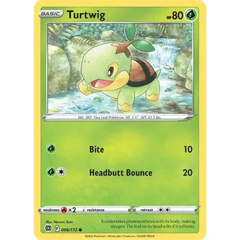 Společenská hra Pokémon karta Turtwig 006/172