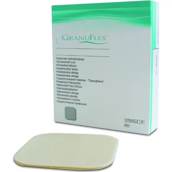 Krytí na ránu Granuflex Extra TENKÝ 10 x 10 cm, HYDROKOLOIDNÍ KRYTÍ, 5 ks Rozměr: 20x20cm