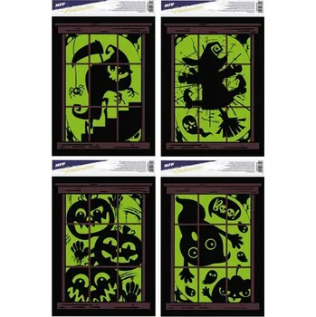 Okenní dekorace okenní fólie halloween svítící HA007 30x20cm 1042336 UNIPAP
