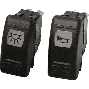 vypínač Voděodolný přepínač s LED osvětlením Provedení: (zap) - vyp, 3 vývody