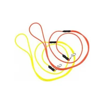 Obojek pro psa Zubíček - výroba loveckých potřeb Kulaté vypouštěcí vodítko - BIOTHANE - průměr 6 mm - Barva Reflexní žlutá