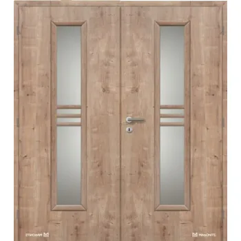 Interiérové dveře Dveře interiérové DOORNITE 180 cm STRIPE sklo dvoukřídlé laminované