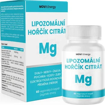 MOVit Energy Lipozomální Hořčík Citrát 60 cps.