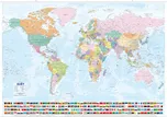 Nástěnná mapa: Svět: Státy a území 1:21…