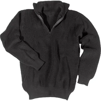 Pánský svetr Pánský pletený svetr Troyer Acryl, Mil-tec, Černý, 56