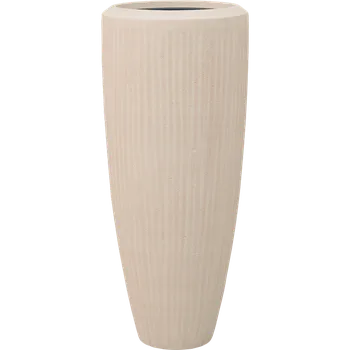 Květináč Moderní květináč Baq Polystone Plain, Partner Natural (with liner) 37x90cm