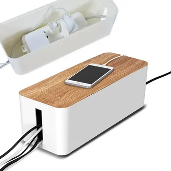 Úložný box Box organizér na kabely L bílá