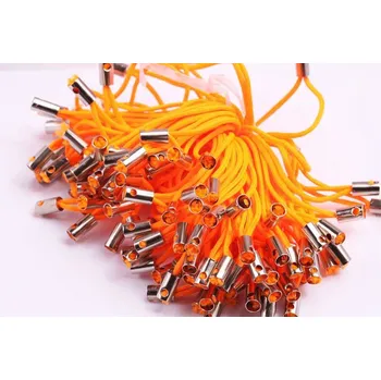 Korálek Šňůrka na mobil bez kroužku oranžová č. 3